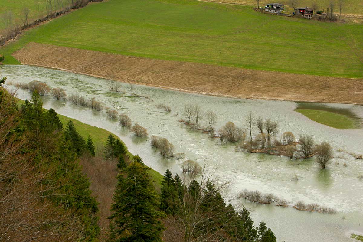 Überschwemmung Hochwasser Doubs